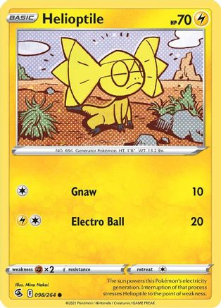 Helioptile (98) [SWSH08: Fusion Strike] - Deck Out Gaming