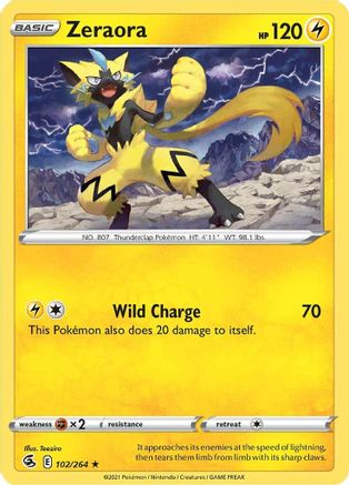 Zeraora (102) [SWSH08: Fusion Strike] - Deck Out Gaming