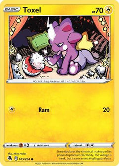 Toxel (105) (105) [SWSH08: Fusion Strike] Reverse Holofoil - Deck Out Gaming