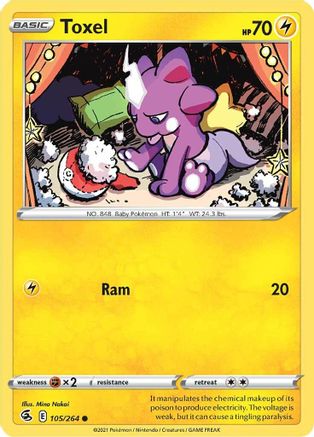 Toxel (105) (105) [SWSH08: Fusion Strike] Reverse Holofoil - Deck Out Gaming