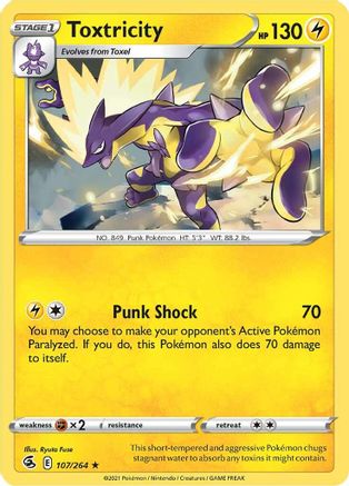 Toxtricity (107) (107) [SWSH08: Fusion Strike] Holofoil - Deck Out Gaming