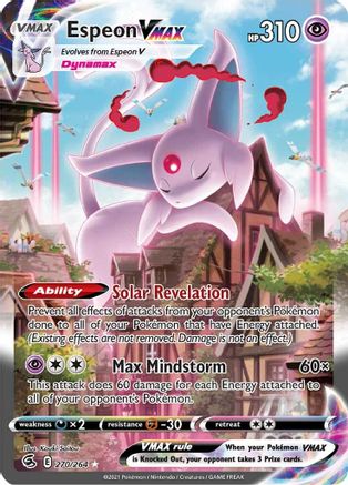 Espeon VMAX (Alternate Art Secret) (270) [SWSH08: Fusion Strike] Holofoil - Deck Out Gaming