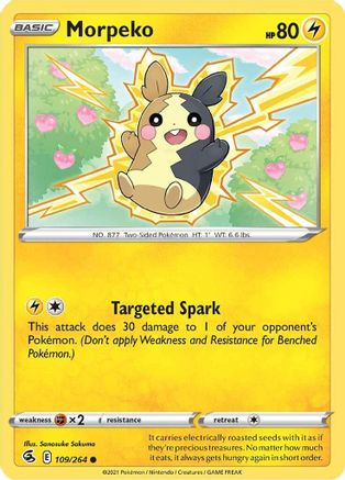 Morpeko (109) (109) [SWSH08: Fusion Strike] Reverse Holofoil - Deck Out Gaming