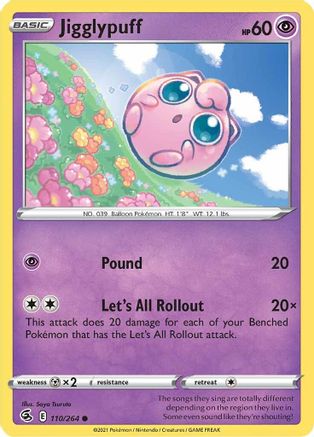 Jigglypuff (110) [SWSH08: Fusion Strike] - Deck Out Gaming