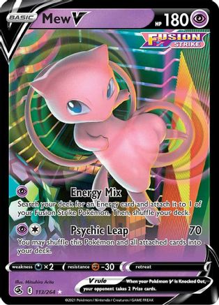 Mew V (113) [SWSH08: Fusion Strike] Holofoil - Deck Out Gaming