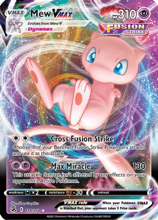 Mew VMAX (114) [SWSH08: Fusion Strike] Holofoil - Deck Out Gaming