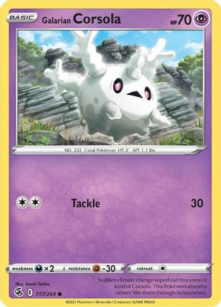Galarian Corsola (117) [SWSH08: Fusion Strike] - Deck Out Gaming