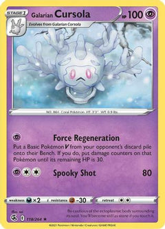 Galarian Cursola (118) [SWSH08: Fusion Strike] Reverse Holofoil - Deck Out Gaming