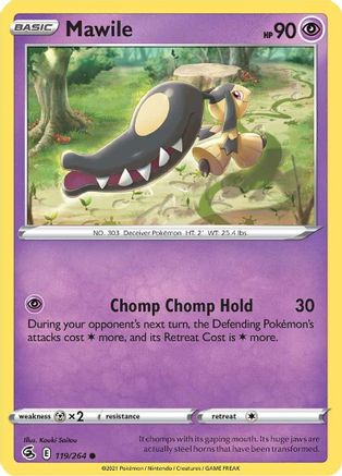 Mawile (119) [SWSH08: Fusion Strike] Reverse Holofoil - Deck Out Gaming