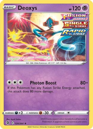 Deoxys (120) [SWSH08: Fusion Strike] Holofoil - Deck Out Gaming