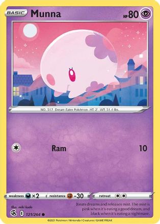Munna (121) [SWSH08: Fusion Strike] - Deck Out Gaming