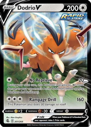 Dodrio V (201) [SWSH08: Fusion Strike] Holofoil - Deck Out Gaming