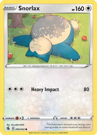 Snorlax (206) [SWSH08: Fusion Strike] - Deck Out Gaming