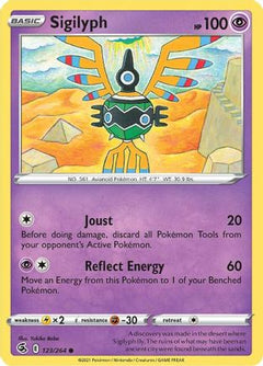 Sigilyph (123) [SWSH08: Fusion Strike] Reverse Holofoil - Deck Out Gaming