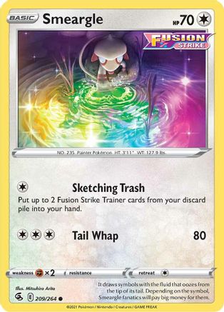 Smeargle (209) [SWSH08: Fusion Strike] - Deck Out Gaming