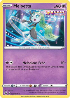 Meloetta (124) [SWSH08: Fusion Strike] Reverse Holofoil - Deck Out Gaming