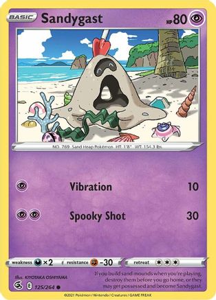 Sandygast (125) [SWSH08: Fusion Strike] - Deck Out Gaming