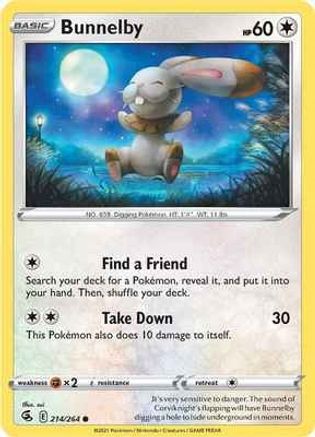 Bunnelby (214) [SWSH08: Fusion Strike] - Deck Out Gaming