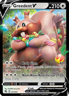 Greedent V (217) [SWSH08: Fusion Strike] Holofoil - Deck Out Gaming