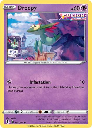 Dreepy (128) [SWSH08: Fusion Strike] Reverse Holofoil - Deck Out Gaming