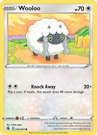 Wooloo (222) (222) [SWSH08: Fusion Strike] Reverse Holofoil - Deck Out Gaming