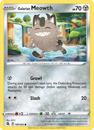 Galarian Meowth (180) [SWSH08: Fusion Strike] - Deck Out Gaming