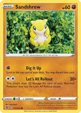 Sandshrew (131) [SWSH08: Fusion Strike] - Deck Out Gaming