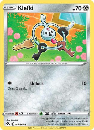 Klefki (186) [SWSH08: Fusion Strike] Reverse Holofoil - Deck Out Gaming