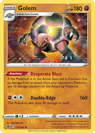 Golem (137) [SWSH08: Fusion Strike] - Deck Out Gaming
