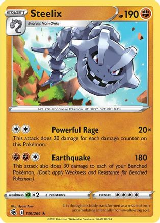 Steelix (139) [SWSH08: Fusion Strike] Holofoil - Deck Out Gaming