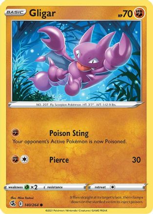 Gligar (140) [SWSH08: Fusion Strike] - Deck Out Gaming