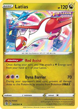 Latias (193) [SWSH08: Fusion Strike] - Deck Out Gaming