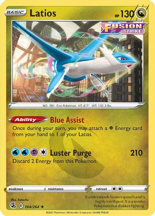 Latios (194) [SWSH08: Fusion Strike] - Deck Out Gaming