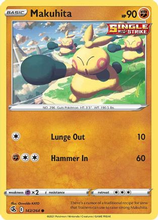 Makuhita (142) [SWSH08: Fusion Strike] - Deck Out Gaming