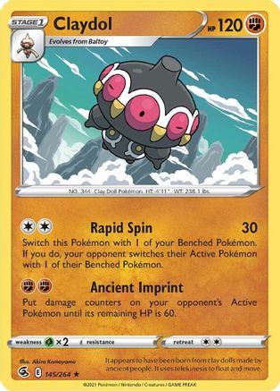 Claydol (145) [SWSH08: Fusion Strike] Reverse Holofoil - Deck Out Gaming