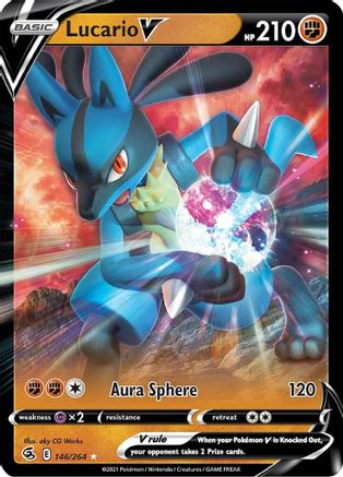 Lucario V (146) [SWSH08: Fusion Strike] Holofoil - Deck Out Gaming