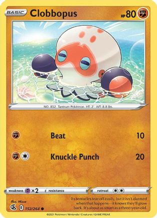 Clobbopus (152) [SWSH08: Fusion Strike] - Deck Out Gaming