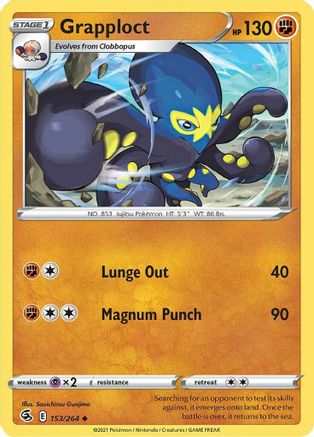 Grapploct (153) [SWSH08: Fusion Strike] Reverse Holofoil - Deck Out Gaming