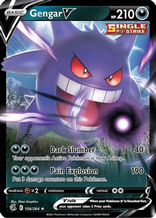 Gengar V (156) [SWSH08: Fusion Strike] Holofoil - Deck Out Gaming