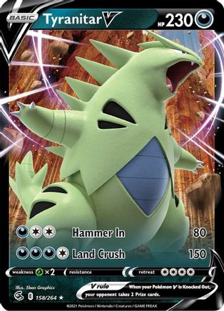 Tyranitar V (158) [SWSH08: Fusion Strike] Holofoil - Deck Out Gaming