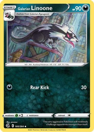 Galarian Linoone (160) [SWSH08: Fusion Strike] - Deck Out Gaming