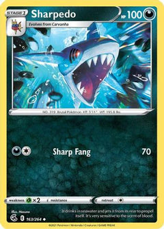 Sharpedo (163) [SWSH08: Fusion Strike] Reverse Holofoil - Deck Out Gaming
