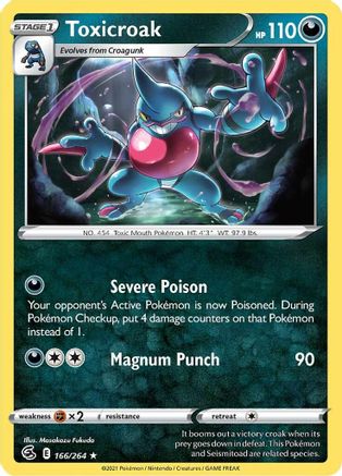Toxicroak (166) [SWSH08: Fusion Strike] - Deck Out Gaming