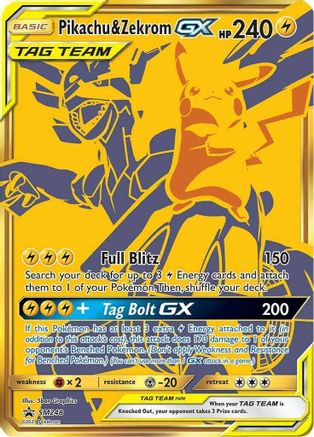 Pikachu & Zekrom GX - SM248 (SM248) [SM Promos] Holofoil - Deck Out Gaming