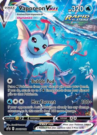 Vaporeon VMAX - SWSH182 (SWSH182) [SWSH: Sword & Shield Promo Cards] Holofoil - Deck Out Gaming