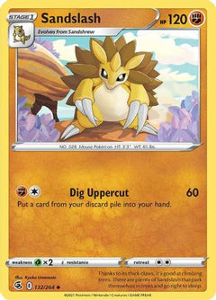 Sandslash (132) [SWSH08: Fusion Strike] Reverse Holofoil - Deck Out Gaming
