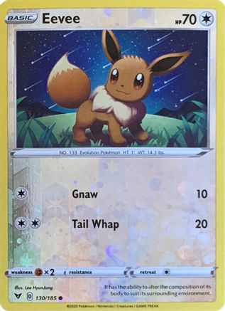 Eevee - 130/185 (Reverse Cosmos Holo) (130) [Miscellaneous Cards & Products] Reverse Holofoil - Deck Out Gaming