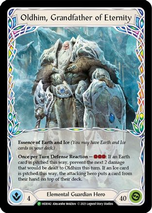 Oldhim, Grandfather of Eternity - HER042 (HER042) [Flesh and Blood: Promo Cards] Cold Foil - Deck Out Gaming
