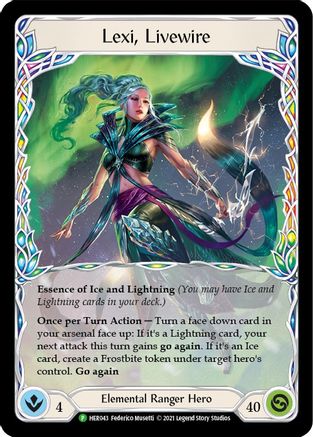 Lexi, Livewire - HER043 (HER043) [Flesh and Blood: Promo Cards] Cold Foil - Deck Out Gaming