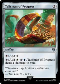 Talisman of Progress (Surge Foil) (844) [Doctor Who] foil - Deck Out Gaming